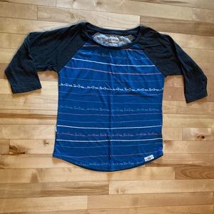 10 tree baseball sleeve shirt size small